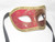 Red Gold Colombina Lillo Venetian Mask SKU 025lr