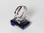 Multi Color Gold Rectangle Murano Glass Venetian Adjustable Ring Jewelry SKU 20MG