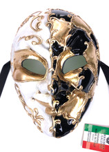 Creme Music Sinfonia Joker Venetian Masquerade Mask SKU 178 - VENICE BUYS