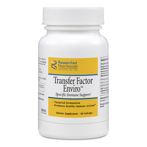 Researched Nutritionals   --- "Transfer Factor Enviro" --- Mold & toxin Immune Response Support - 60  Caps