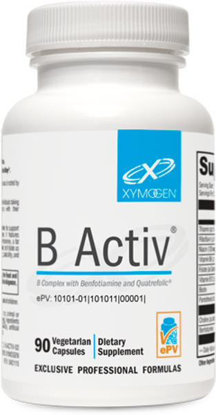Xymogen  ---"B Activ®" --- Highly Bio-Available B-Complex - 90 Capsules