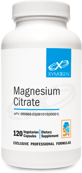 Xymogen   ---  "Magnesium Citrate" ---  Bowel Regularity & Muscle Spasm Formula - 120 Veggie Caps