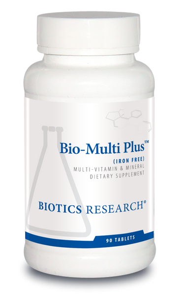 Biotics --- "Bio-Multi Plus" --- Full Spectrum Multi-Vitamin & Multi-Mineral Without Iron - 90 Tabs