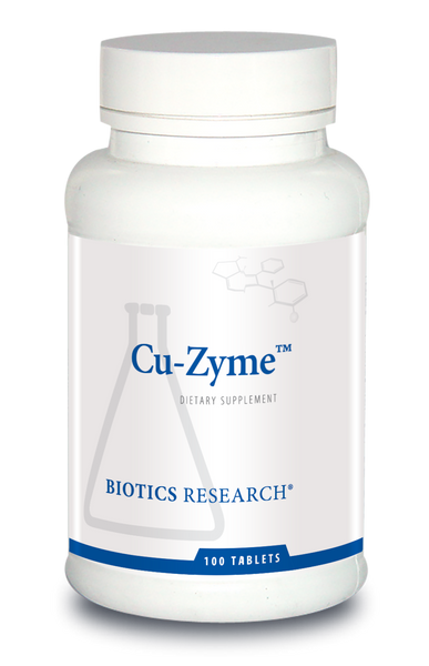 Biotics --- "Cu-Zyme" ---  Copper Replenishment Support - 100 Tabs