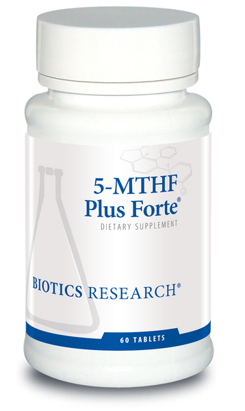 Biotics   --- "5-MTHF Plus Forte"  --- High BioAvailable Folate & B12 - 60 Tabs