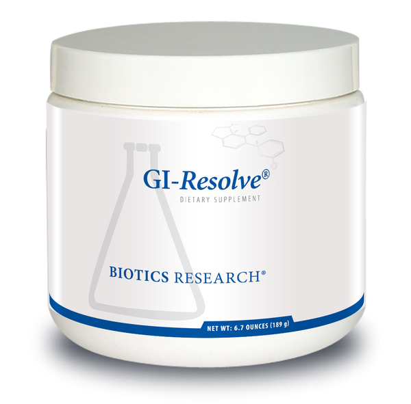 Biotics  ---  "GI-Resolve" ---  Gastrointestinal Health Support - Thirty Servings ( 6.7 Ounces;189g)