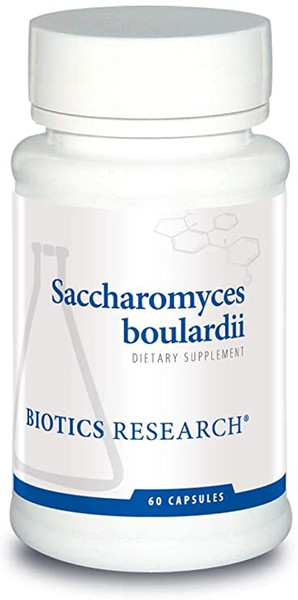 BIOTICS   ---   " SACCHAROMYCES BOULARDII"   ---  Intestinal Health & Large Bowel Probiotic - 60 Caps