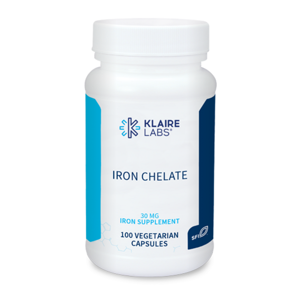 KLAIRE --- "Iron chelate" --- Highly Absorbed Form of Iron - 100 Caps