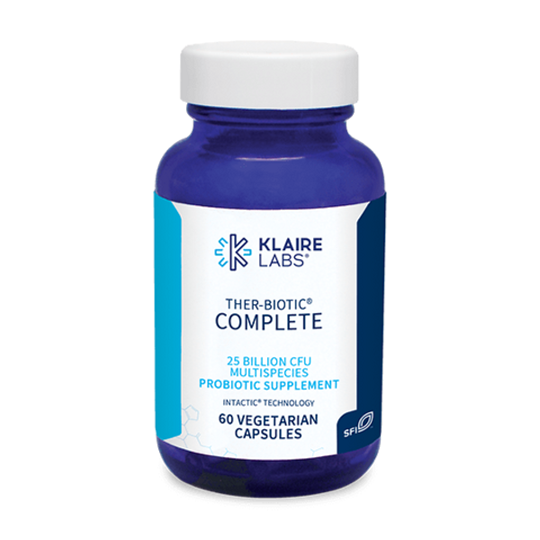 KLAIRE --- "Ther-Biotic Complete" --- 25 Billion CFU Comprehensive Probiotic - 60 Caps