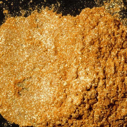 Super Sparkle Gold Mica Powder pile Super Sparkle Gold Mica Powder pile