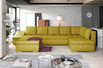Gloucester U shaped sofa bed with storage O68