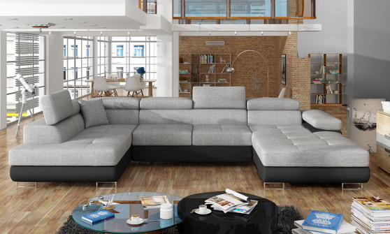 Sunderland U shaped sofa bed with storage S21/S11
