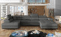 Sunderland U shaped sofa bed with storage I96