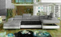 Sunderland U shaped sofa bed with storage C01