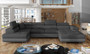 Sunderland U shaped sofa bed with storage I96/S29