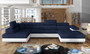 Sunderland U shaped sofa bed with storage K09/S17