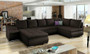 Gloucester U shaped sofa bed with storage S66