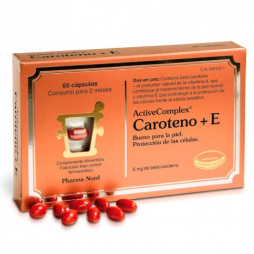 Activecomplex caroteno+e 60 caps