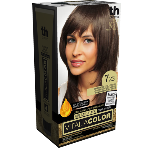 Th pharma vitalia color 7.23 rubio medio perla dorado