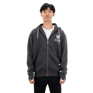 トップス COYSEIO Stitch Hood Zip-Up Charcoal Premium Zip Hoodie - Charcoal | University of Sydney Union