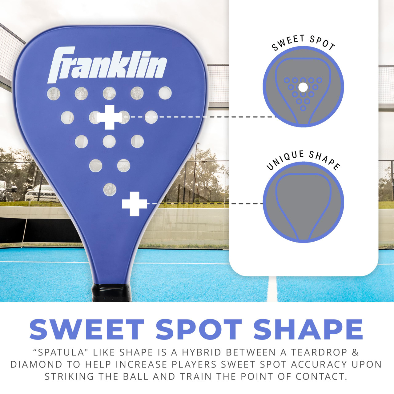 Franklin Sports Sweet Spot Padel Training Racquet - paddlepro