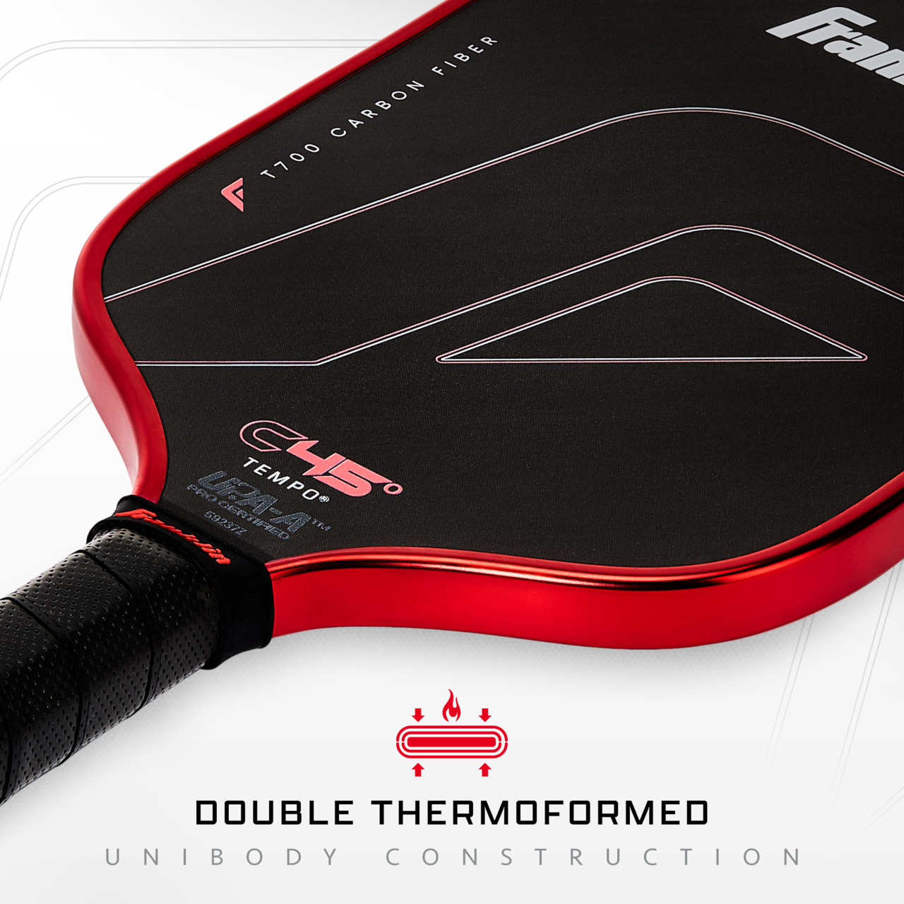 Franklin Sports C45 Carbon Fiber Pickleball Paddle (Tempo, 16mm