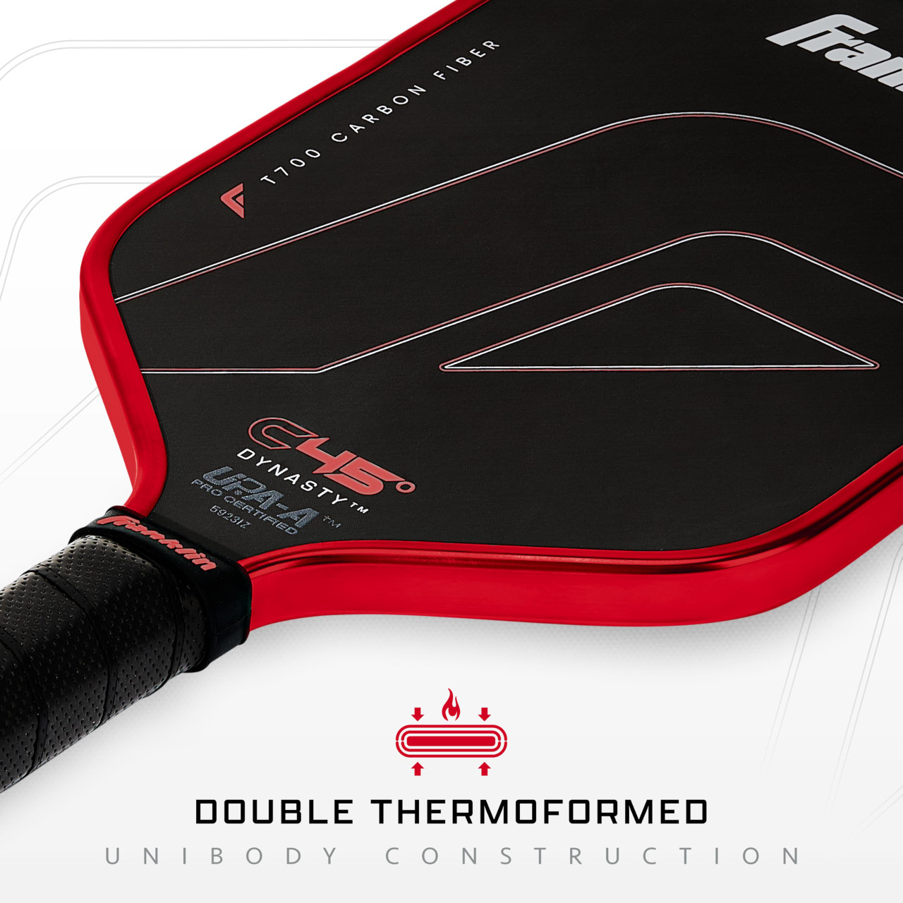 Franklin Sports C45 Carbon Fiber Pickleball Paddle (Dynasty, 16mm