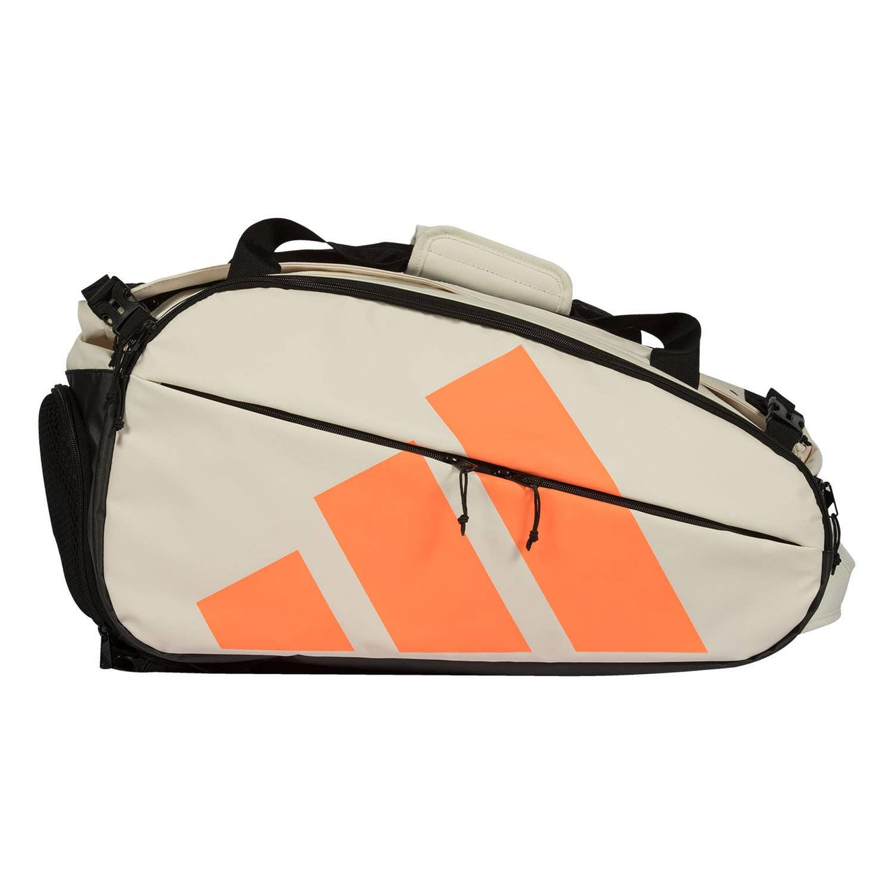312    ＊3段ポケット    カッティングダイ Adidas Multigame Racket Bag (Off White/Orange) - paddlepro