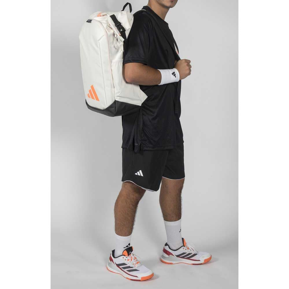 Adidas Multigame Backpack (Off White/Orange) - paddlepro