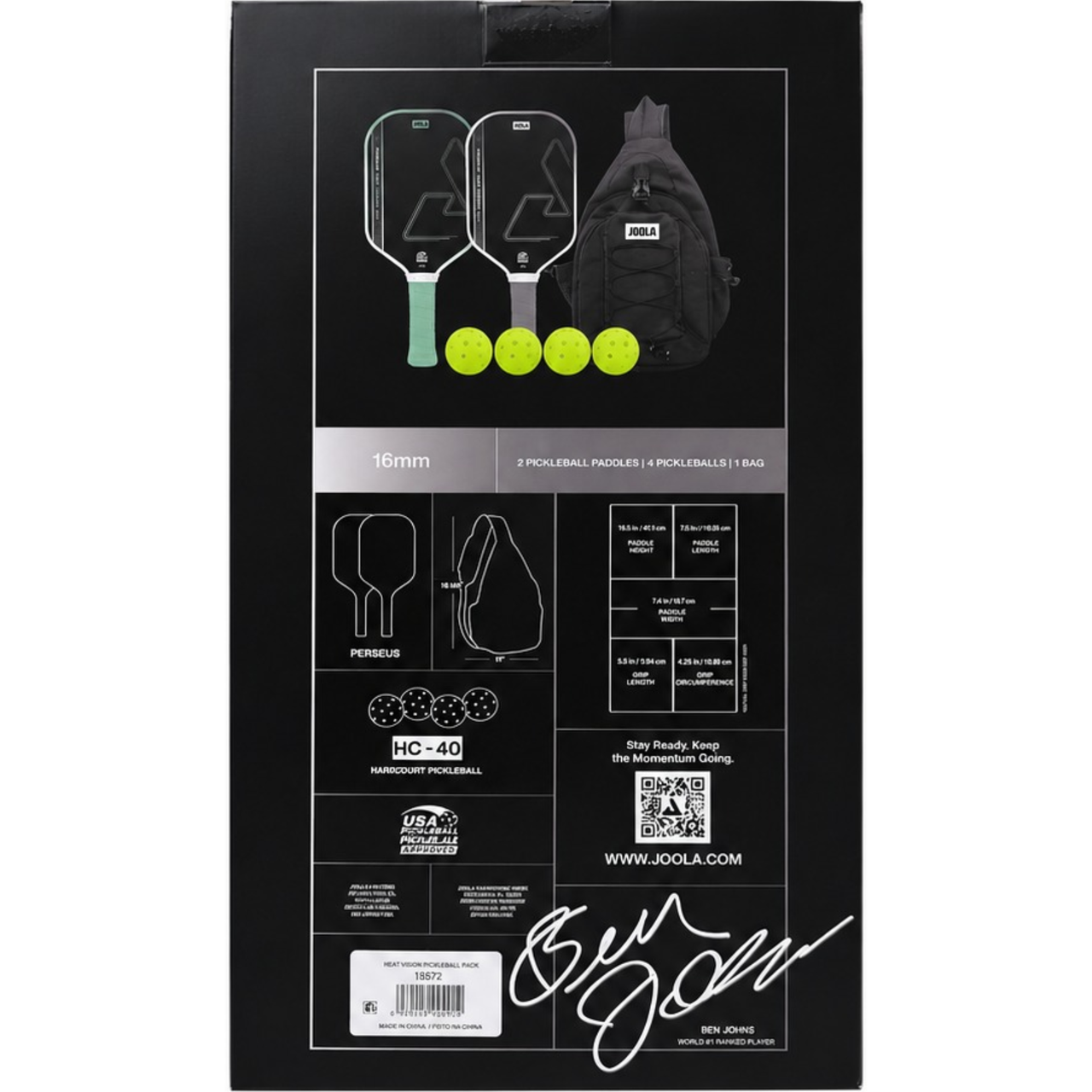Joola Heat Vision Pickleball Pack - paddlepro