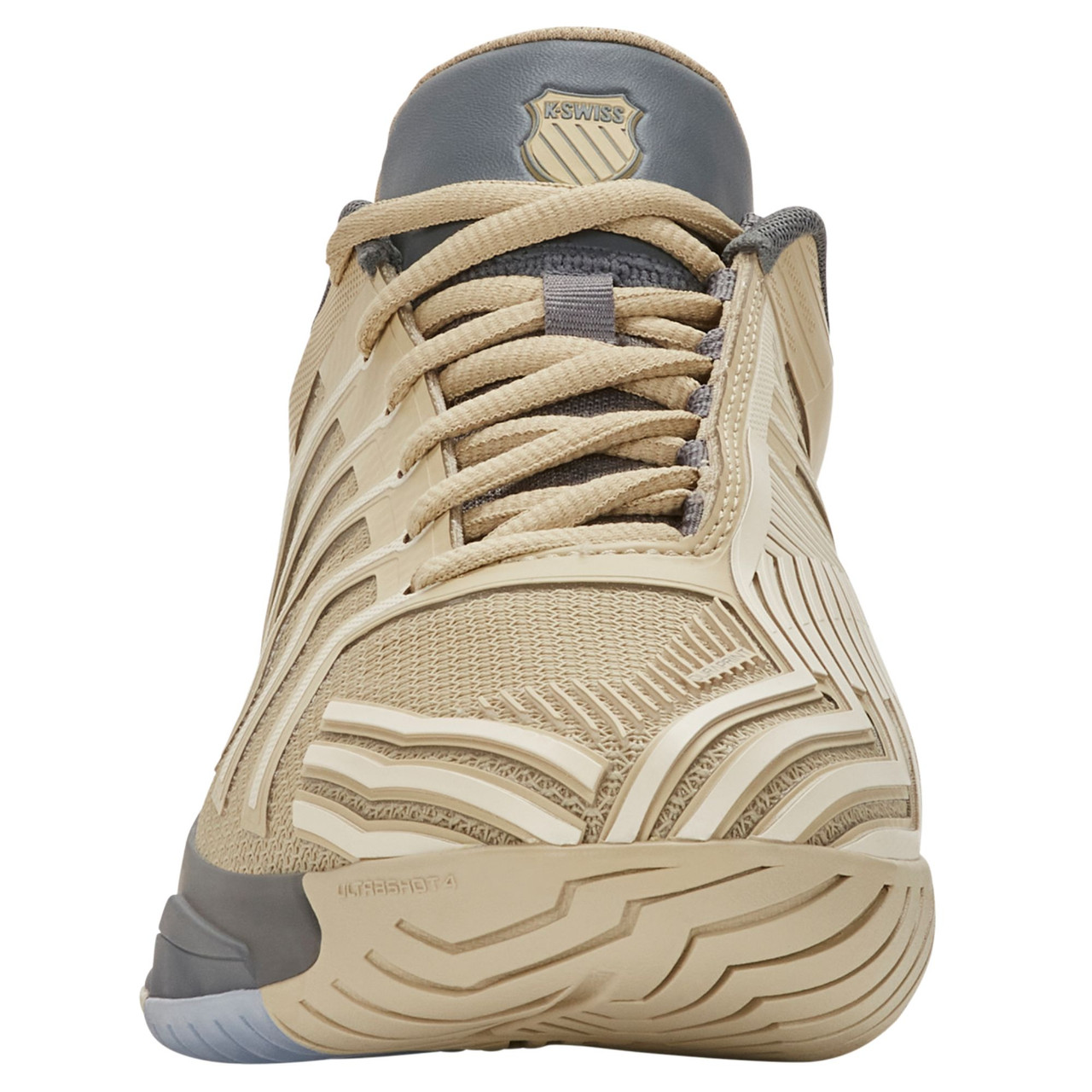 K-Swiss Men's Ultrashot 4 Tennis Shoe (Pale Khaki/Turbulence