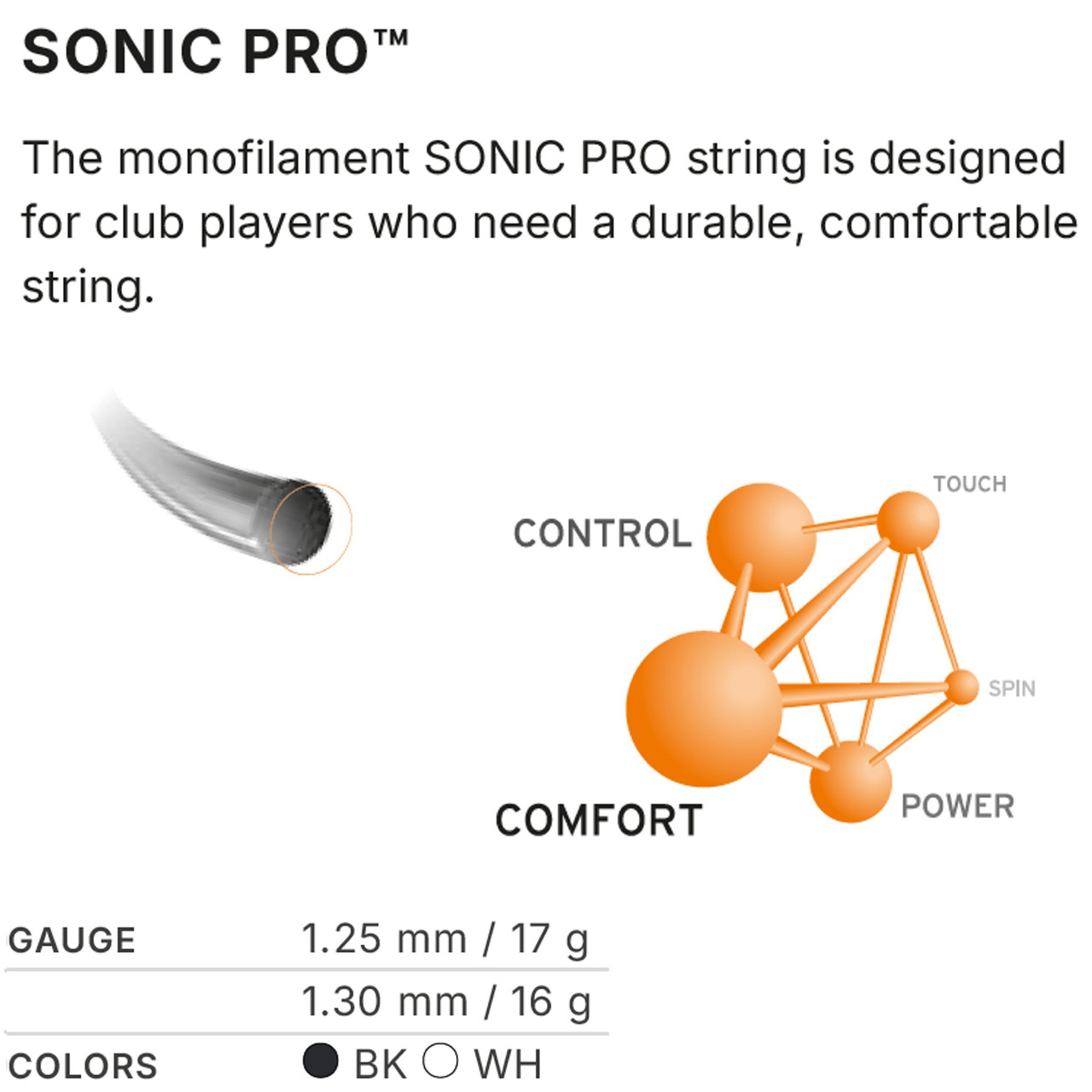 HEAD Sonic Pro Tennis String - paddlepro