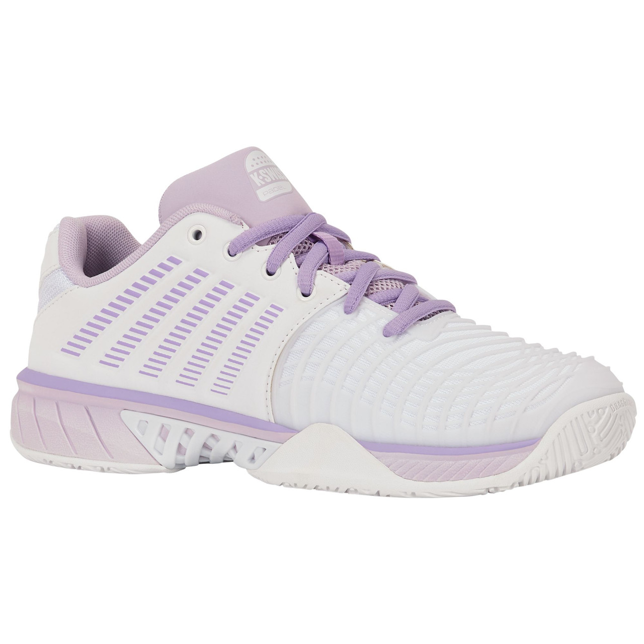 FEATHERWEIGHT CHAMPION ライトウェイト 5インチ K-Swiss Women's Express Light 3 HB Padel Shoes (White/Orchid Hush