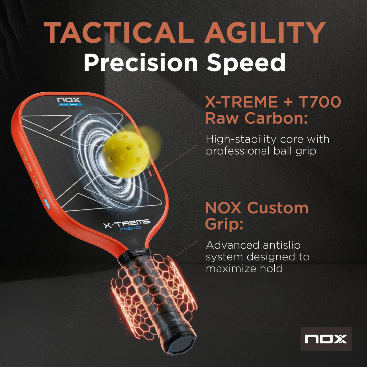 NOX X-Treme Nexo 14mm Pickleball Paddle - paddlepro