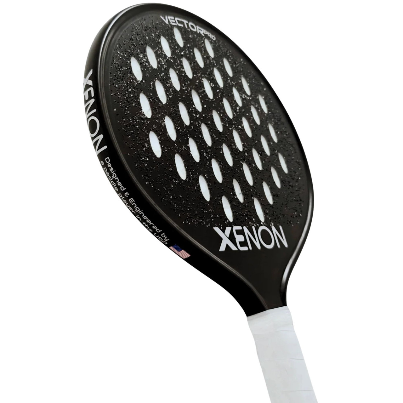 Xenon Vector Pro Spin Max Black Platform Tennis Paddle (2027 Model