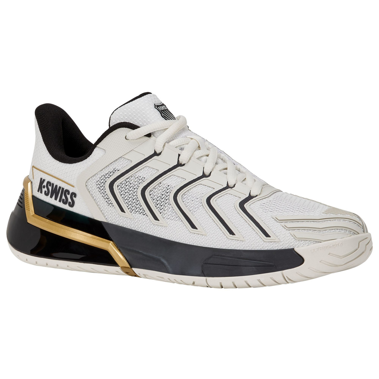K-Swiss Men's Ultrashot 4 Tennis Shoe (Blanc de Blanc/Moonless