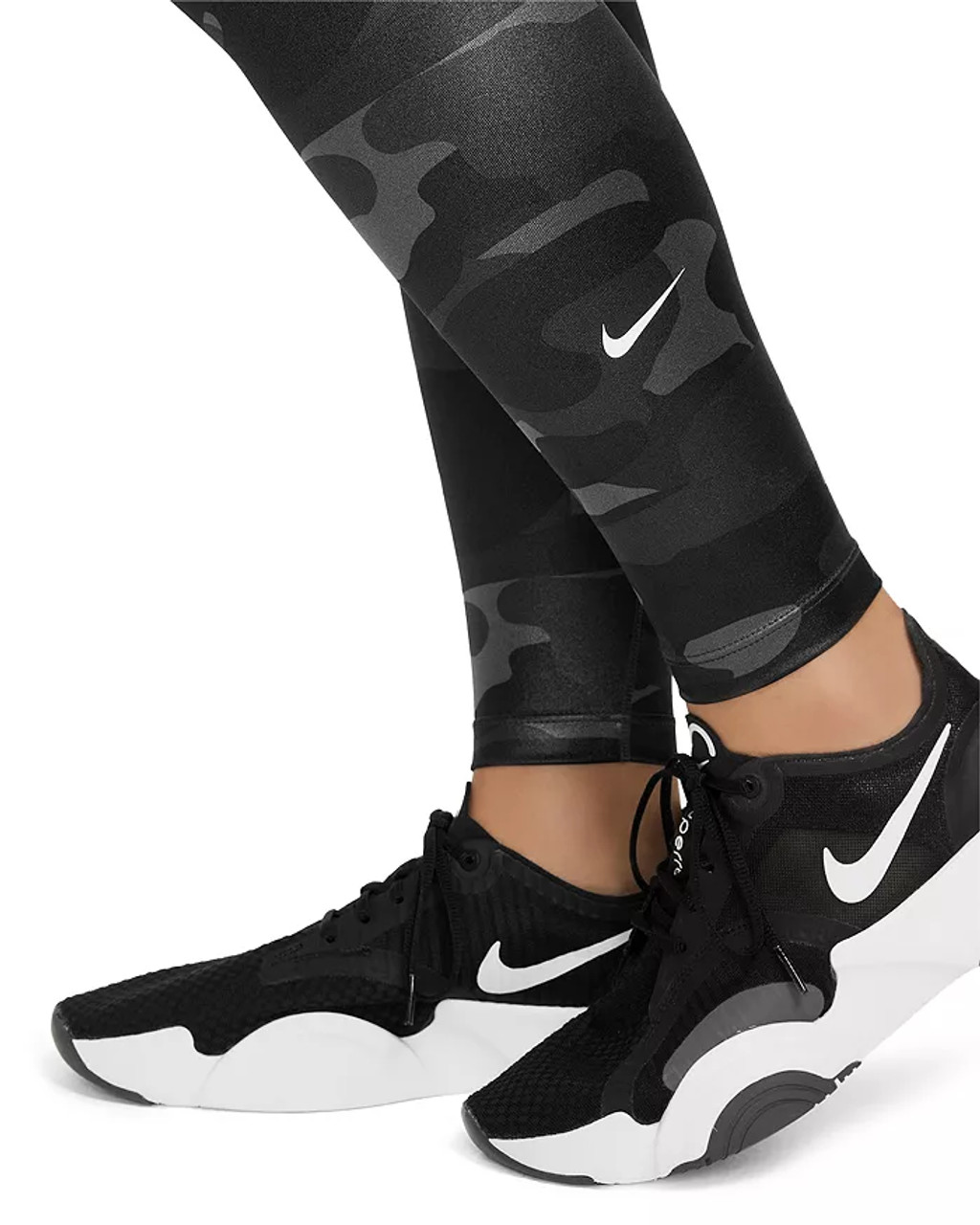 Nike Women's Dri-Fit One Mid Rise Camo Leggings (Thunder Blue