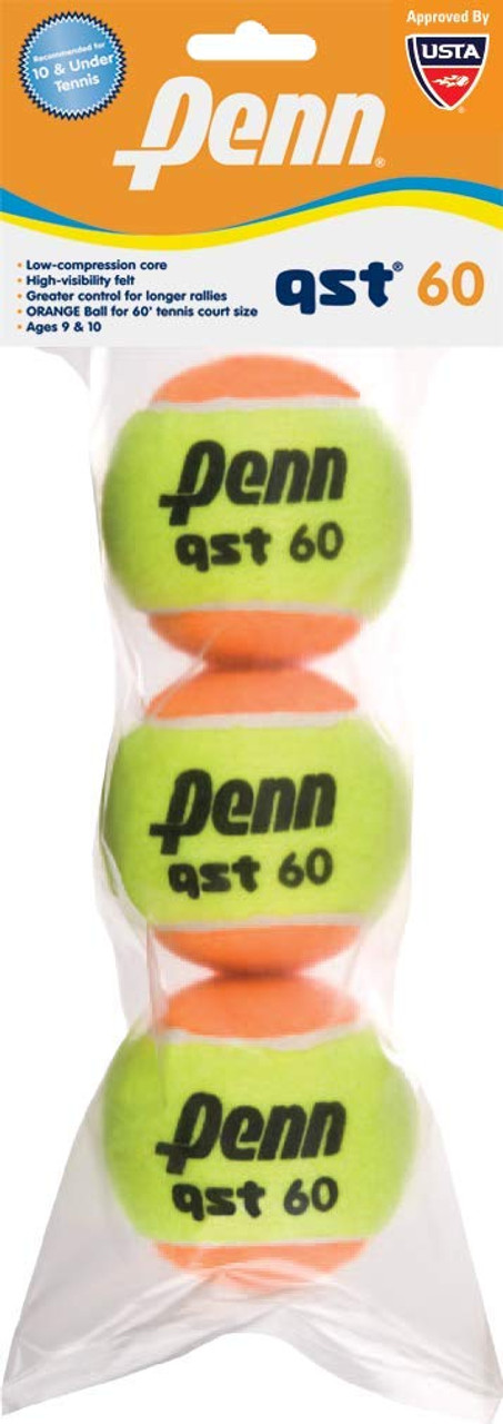 Penn QST 60 Tennis Balls (3 Balls) - paddlepro