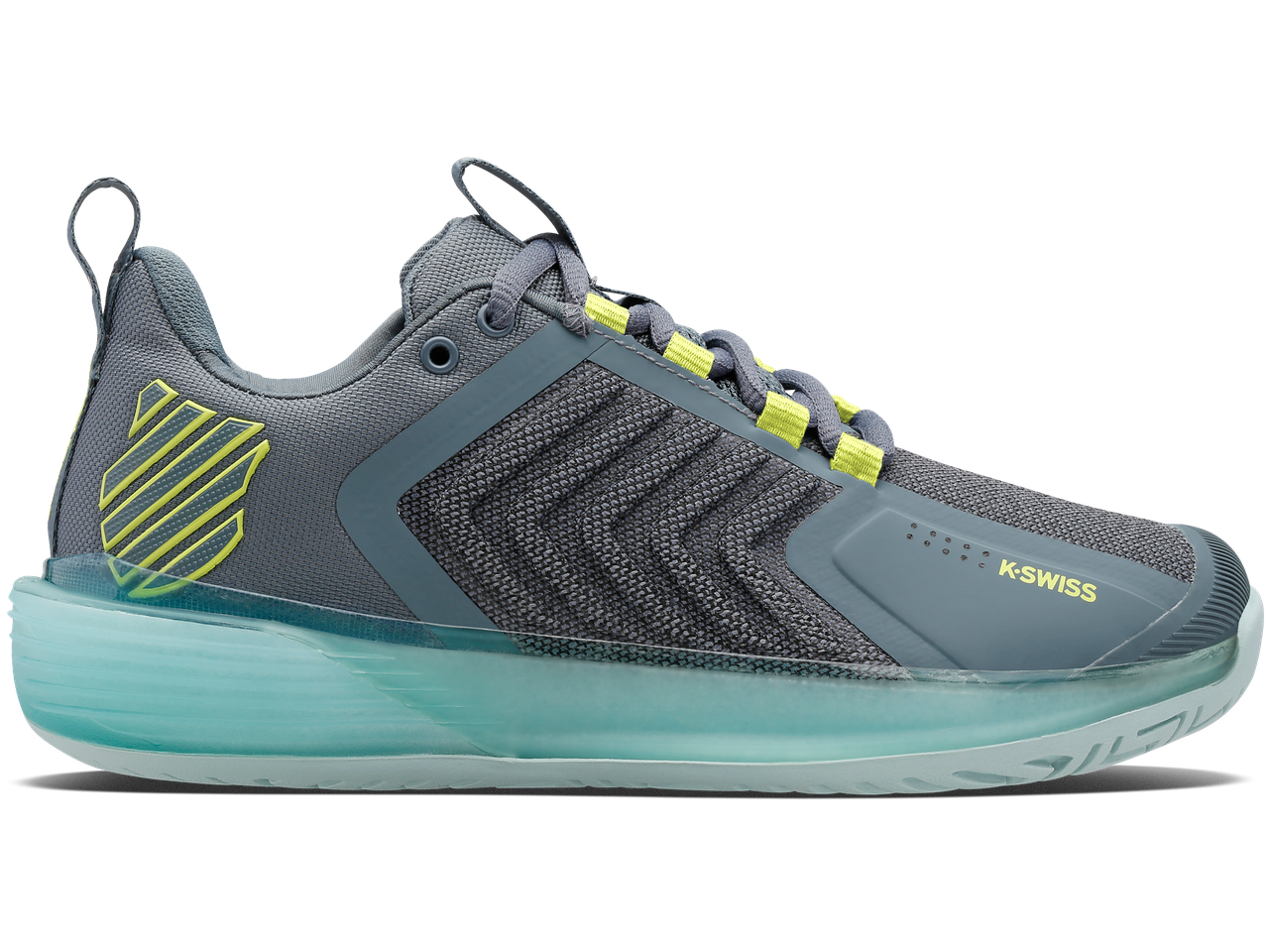 K-Swiss Women's Ultrashot 3 Tennis Shoe (Stormy Weather/Icy Storm