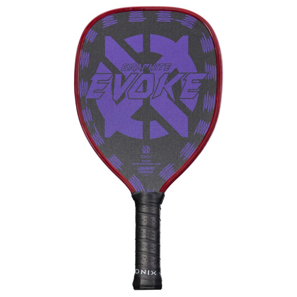 Onix Graphite Evoke Tear Drop Pickleball Paddle (Purple) - paddlepro