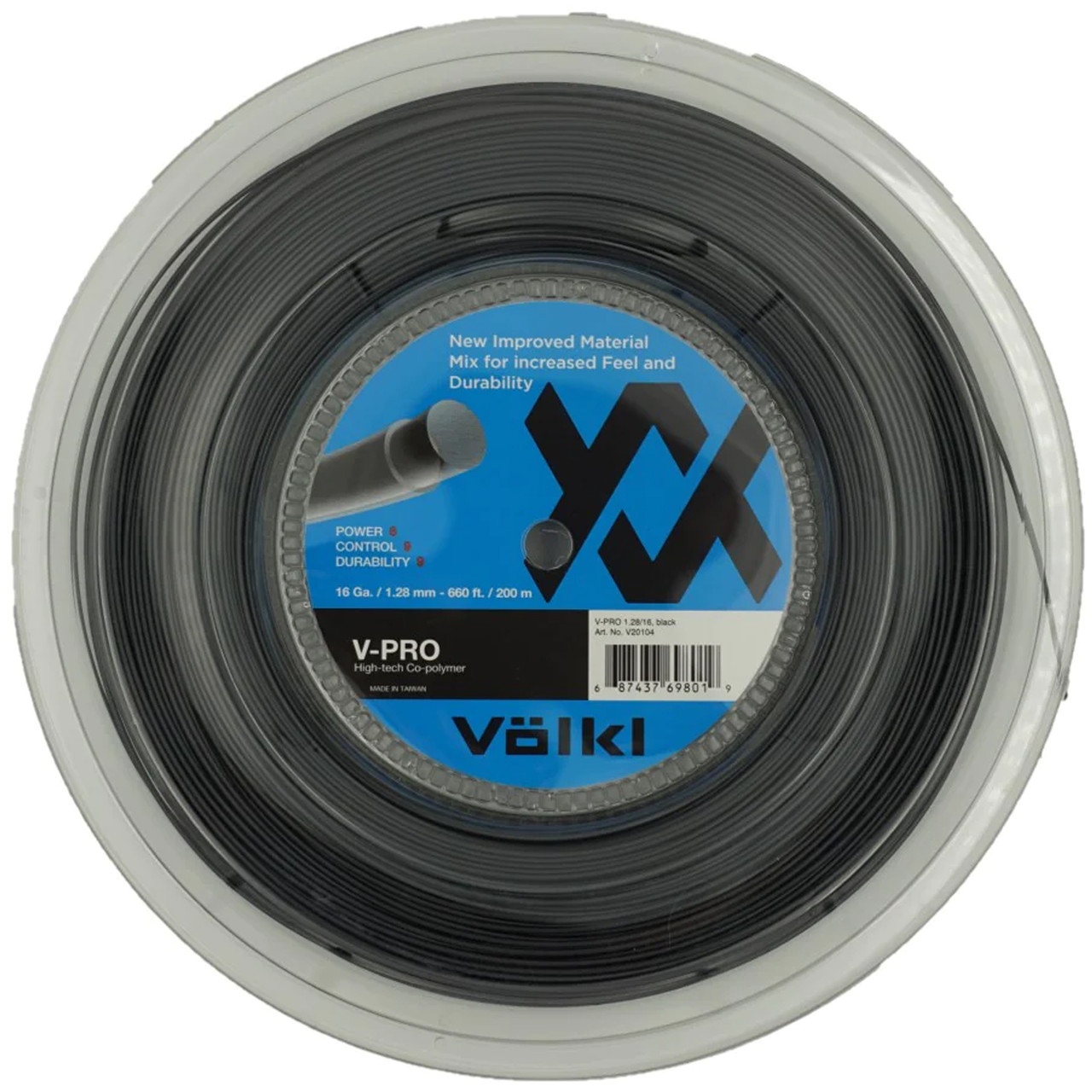 VOLKL V-Pro | Tennis Racquet String | Durability & Firm Feel