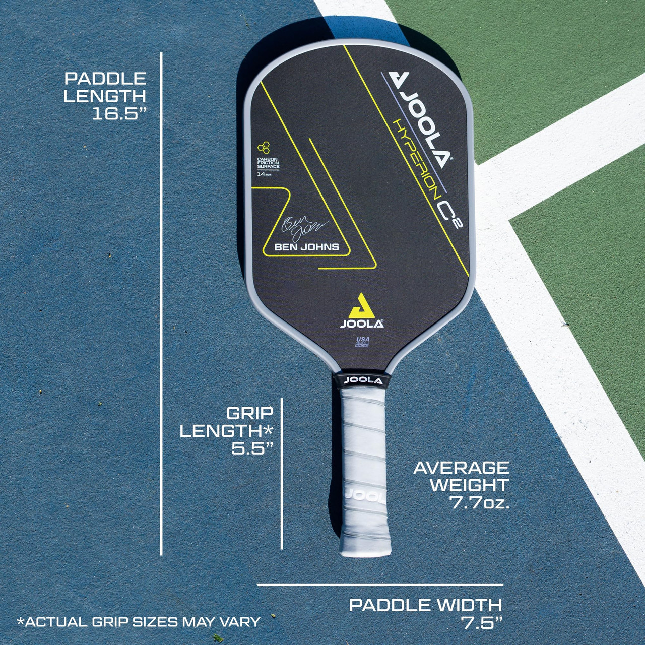 JOOLA Ben Johns Hyperion C2 CFS 14 Pickleball Paddle - paddlepro