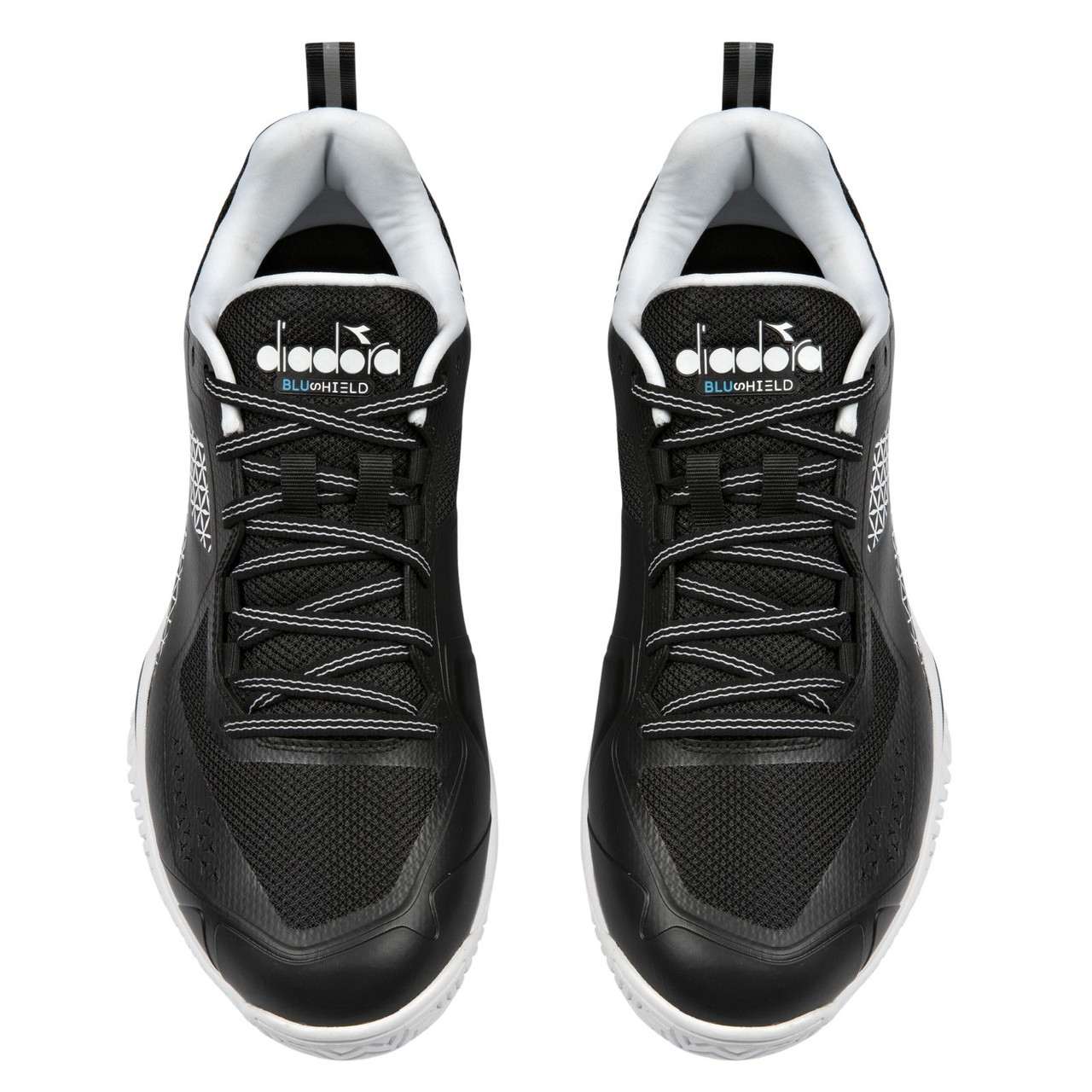 Diadora Men's Blushield Torneo 2 AG Tennis Shoe (Black/White)