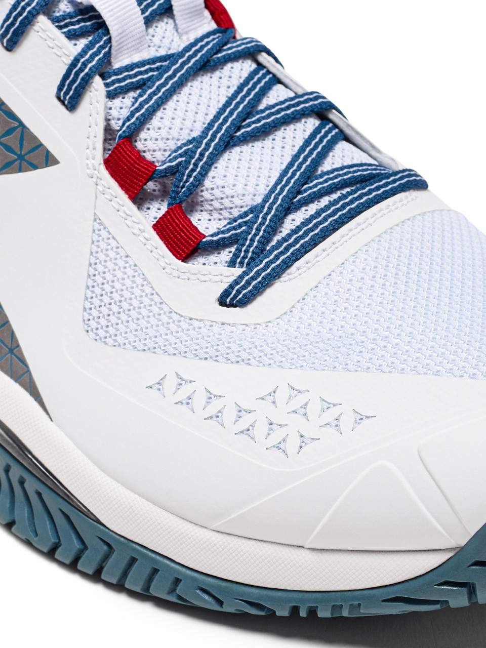 Diadora Men's Blushield Torneo 2 AG Tennis Shoe (White/Oceanview