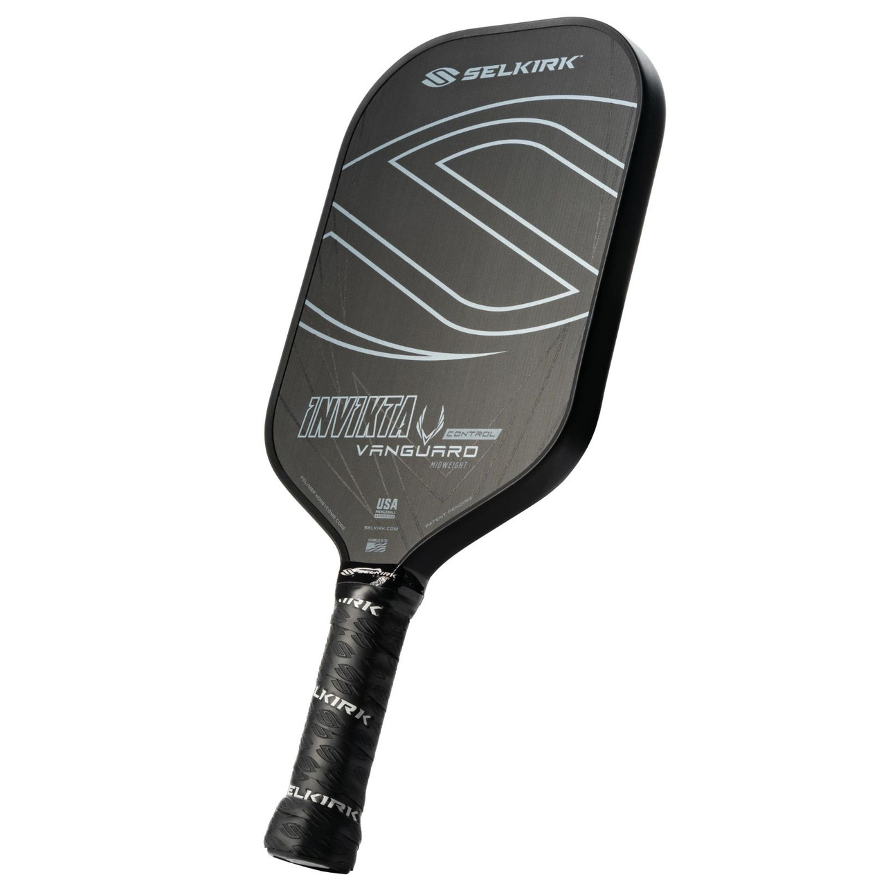 ピックルボールパドル Selkirk Vanguard Invikta 黒い Selkirk Vanguard Control Invikta Pickleball Paddle - paddlepro