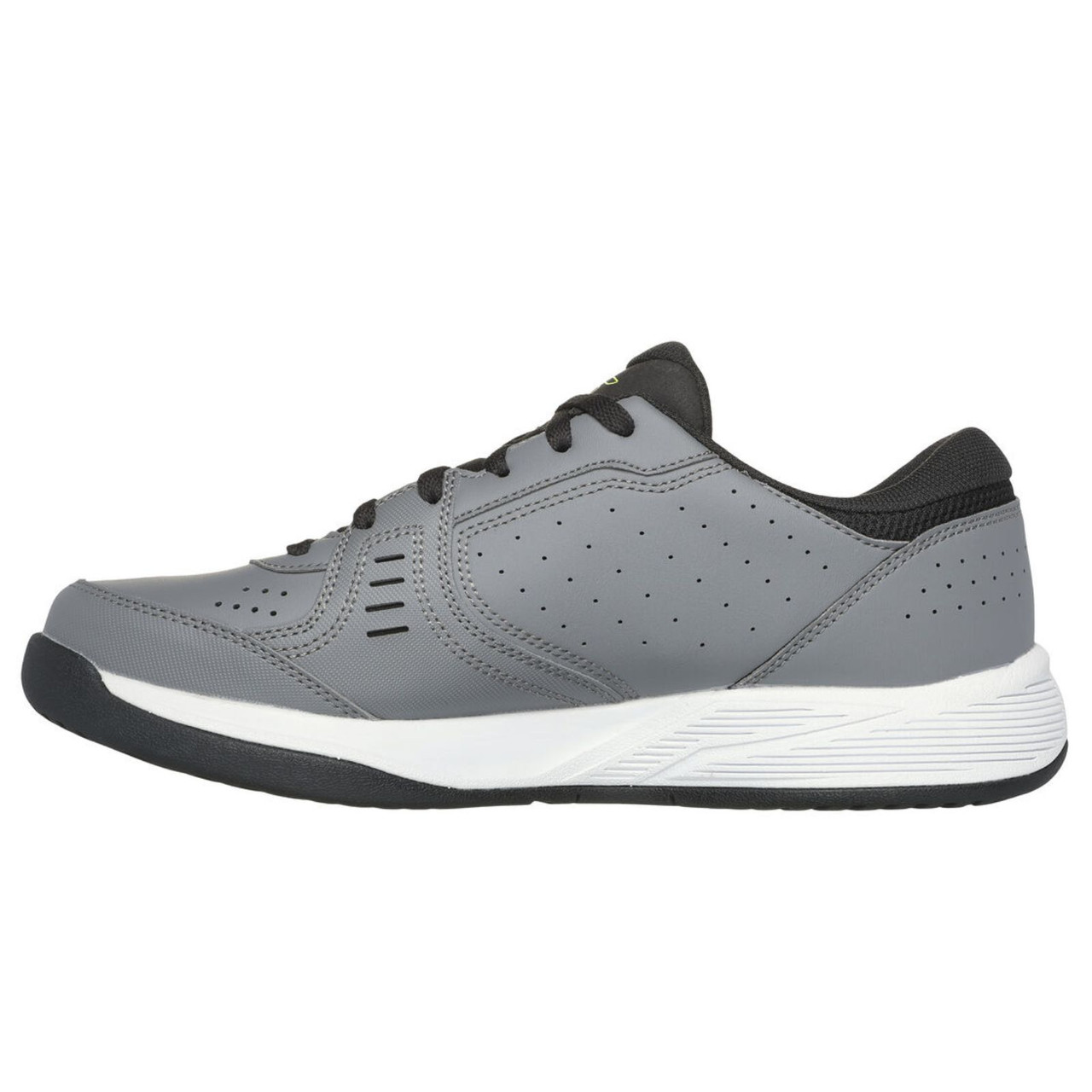 Skechers Men's Viper Court Smash. (Grey/Lime) - paddlepro