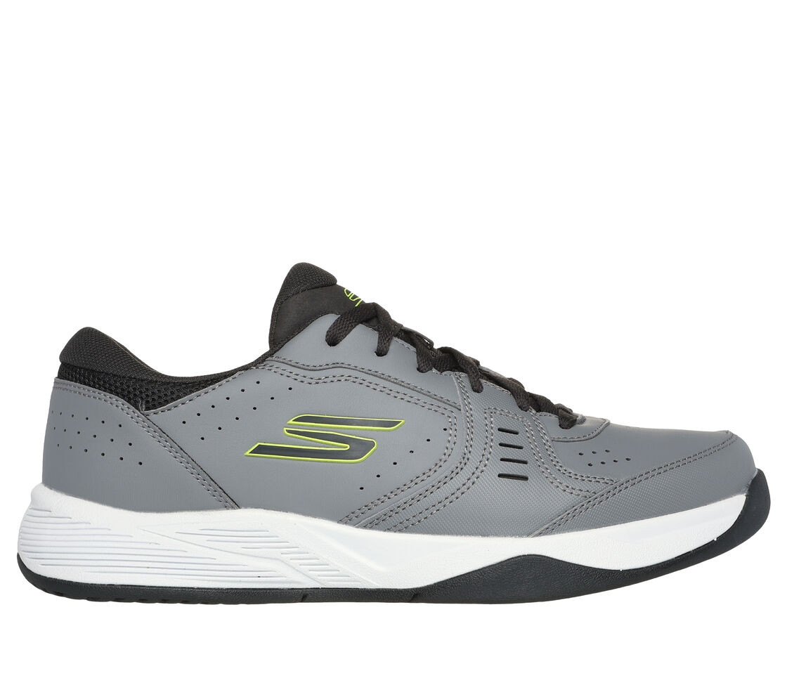T−FAL KO6208JP Skechers Men's Viper Court Smash. (Grey/Lime) - paddlepro