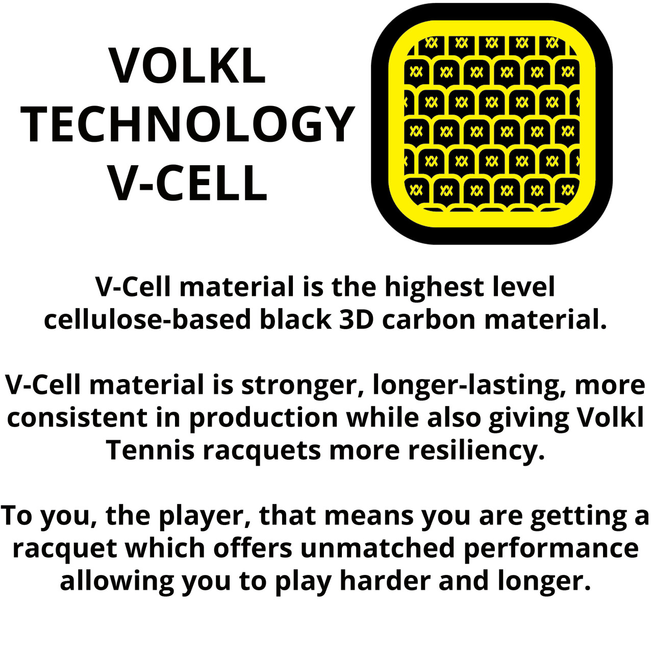 VOLKL V-Cell V1 MP | Tennis Racquet | Featuring REVA and Super