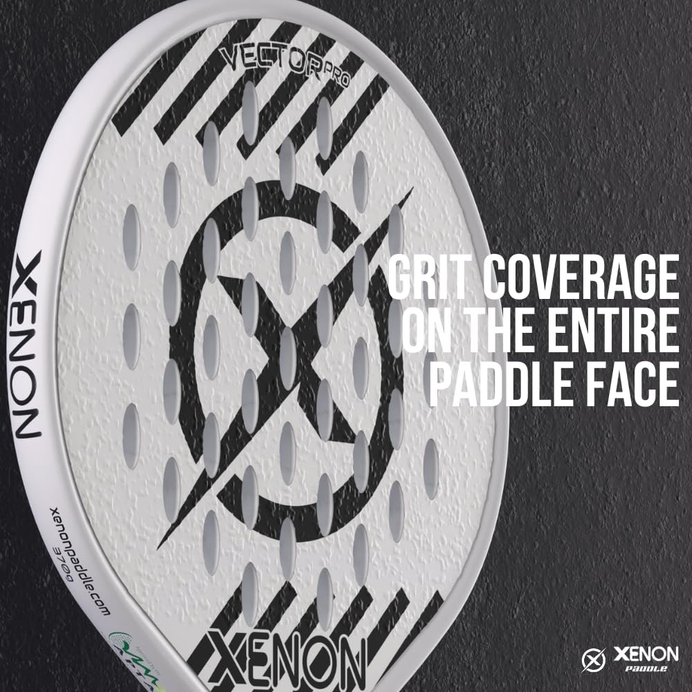 Xenon Vector Pro Spin Max Version 2 Platform Tennis Paddle, White