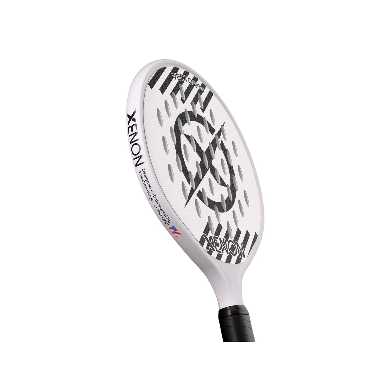 Xenon Vector Pro Spin Max Version 2 Platform Tennis Paddle, White